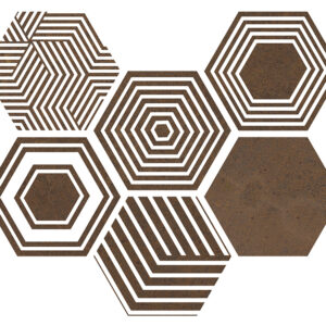 Керамогранит PIER17 Hexa Copper 23,2x26,7